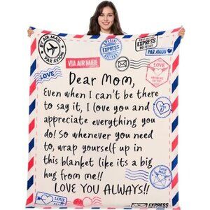 Blanket for Mom 50" x 60" Soft Flannel Throw Blanket Birthday Mother's